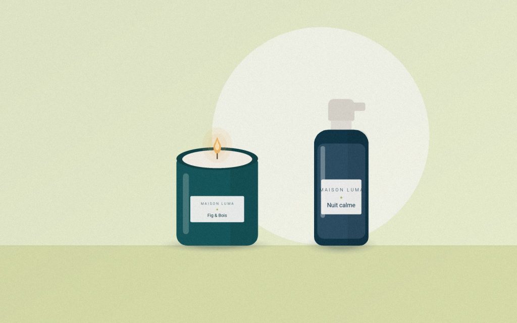 Article de blog — Rituel du soir : bougie et brume d'oreiller