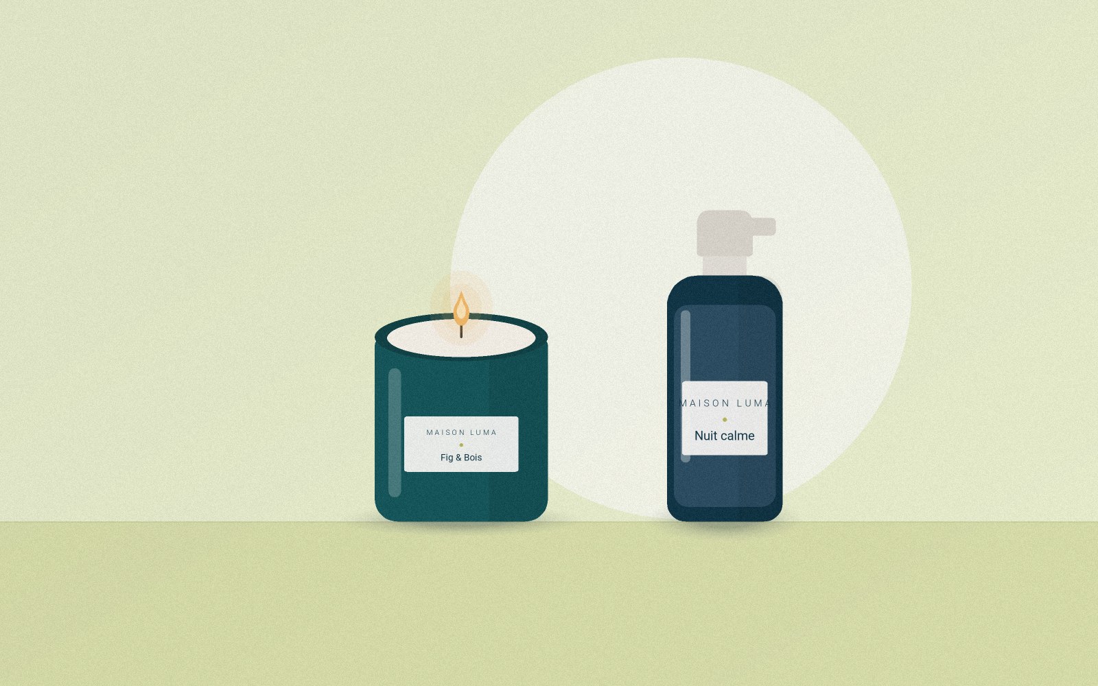 Article de blog — Rituel du soir : bougie et brume d'oreiller