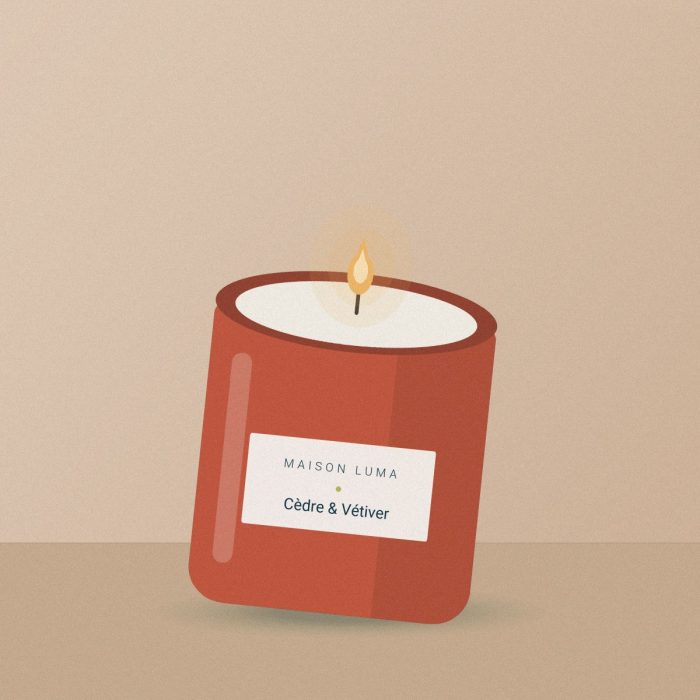 Bougie parfumée « Cèdre & Vétiver » — Maison Luma, vue alternative