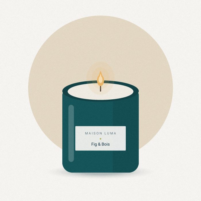 Bougie parfumée « Fig & Bois » — Maison Luma, vue principale