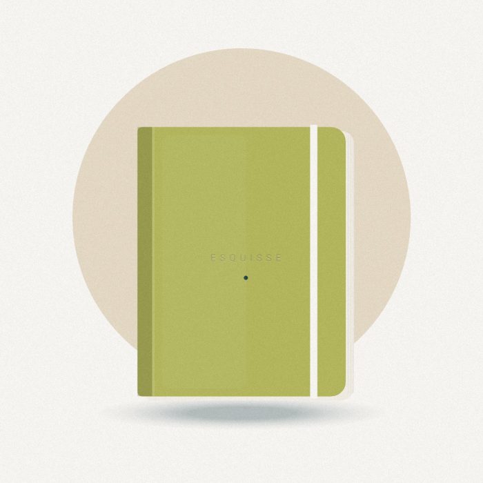 Carnet relié « Esquisse » — Maison Luma, vue principale
