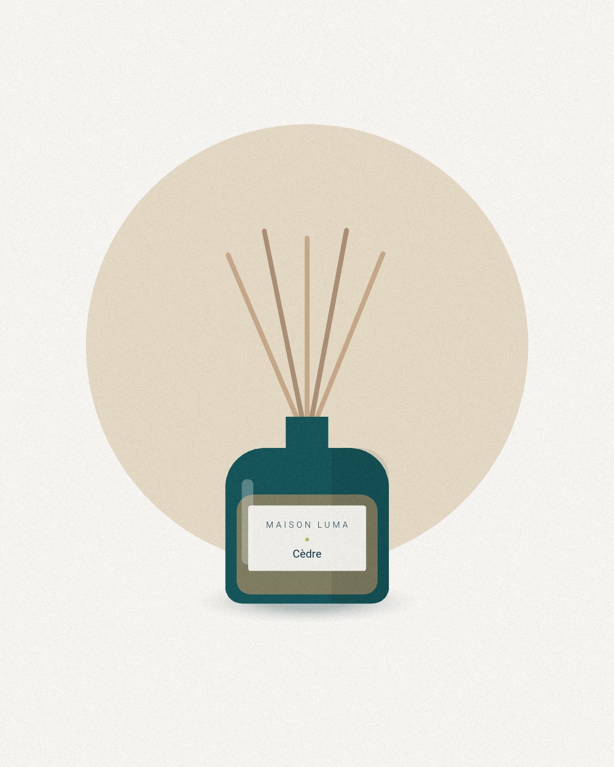 Diffuseur de parfum « Cèdre » — Maison Luma, vue principale
