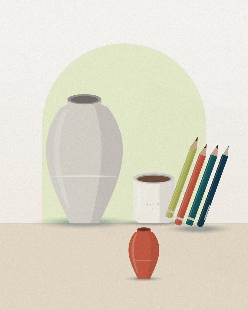 L'atelier Maison Luma : objets posés sur l'établi