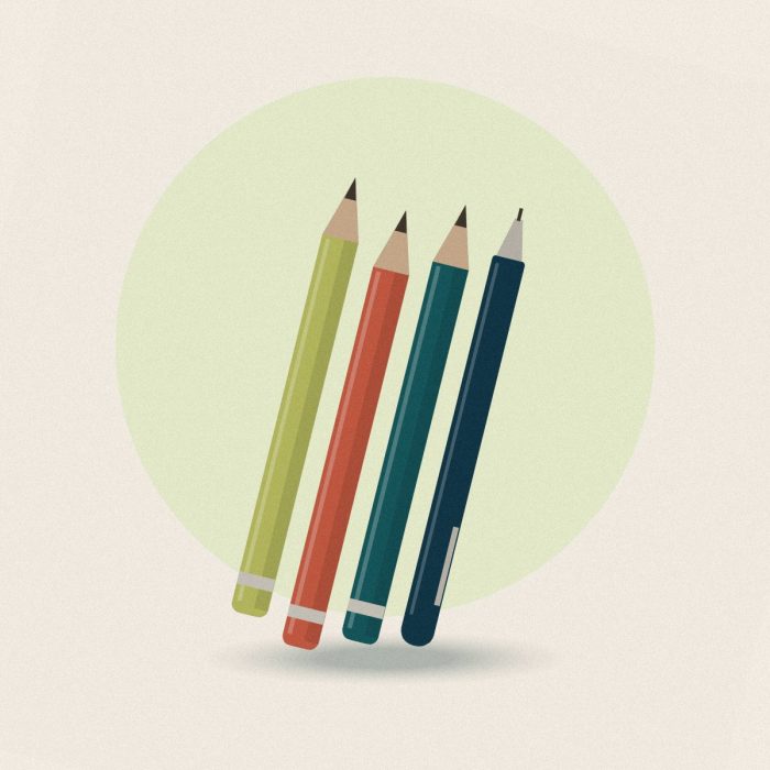 Set de 3 crayons & porte-mine — Maison Luma, vue principale